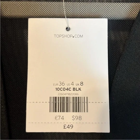 NWT Topshop Black Cocktail Dress Fit Flare
Embellished Jewels Cap Sleeve Size 4 - Picture 14 of 15